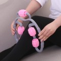 Con lăn massage 5 bánh hỗ trợ tập yoga làm thon bắp tay, chân