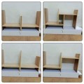 Kệ gỗ để sách mini tự tháo lắp siêu tiện lợi