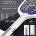 Vợt muỗi tự động tích hợp đèn bắt muỗi thông minh 3 trong 1 tiện lợi, an toàn 