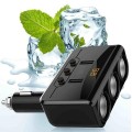Bộ chia tẩu sạc xoay gập 90 độ, 3 cổng tẩu đa năng kèm 2 cổng USB