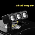 Bộ chia tẩu sạc xoay gập 90 độ, 3 cổng tẩu đa năng kèm 2 cổng USB