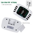 Máy massage xung điện 6 miếng dán tích hợp 8 chế độ trị liệu cao cấp, Máy massage + 8 miếng dán
