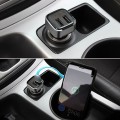 Tẩu sạc ô tô 2 cổng USB nhỏ gọn, tiện lợi có đèn led báo điện áp