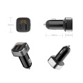 Tẩu sạc ô tô 2 cổng USB nhỏ gọn, tiện lợi có đèn led báo điện áp