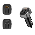 Tẩu sạc ô tô 2 cổng USB nhỏ gọn, tiện lợi có đèn led báo điện áp