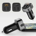 Tẩu sạc ô tô 2 cổng USB nhỏ gọn, tiện lợi có đèn led báo điện áp