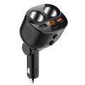 Bộ chia tẩu sạc 2 nguồn tẩu, 2 cổng sạc đa năng có màn hình Led