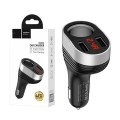 Tẩu sạc ô tô màn hình Led Z29 gồm 1 cổng tẩu sạc, 2 cổng sạc USB đa năng