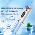Máy hút mụn tích hợp phun oxy dưỡng da từ sâu bên trong đa năng thế hệ mới