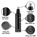 Máy tỉa lông mũi KM-6512 dùng pin nhỏ gọn tiện lợi, động cơ mạnh mẽ