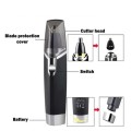 Máy tỉa lông mũi KM-6512 dùng pin nhỏ gọn tiện lợi, động cơ mạnh mẽ