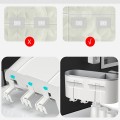 Kệ để đồ nhà tắm dán tường tích hợp treo cốc thông minh, tiện lợi 