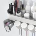 Kệ để đồ nhà tắm dán tường tích hợp treo cốc thông minh, tiện lợi 