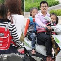 Đai đi xe máy cho bé cao cấp, chắc chắn an toàn, Màu đỏ