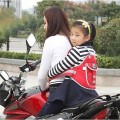 Đai đi xe máy cho bé cao cấp, chắc chắn an toàn, Màu đỏ