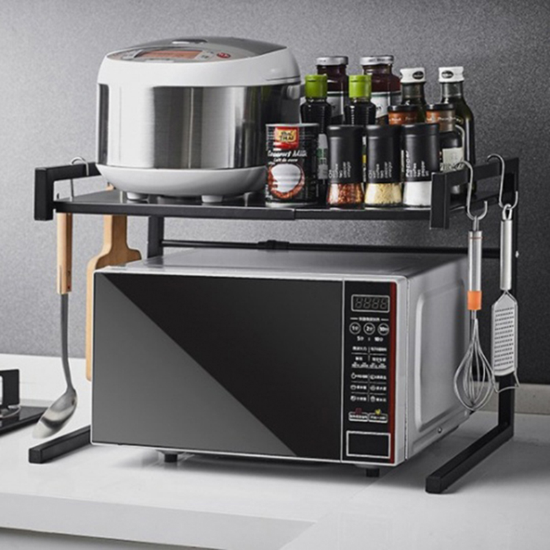 Kệ để lò vi sóng 2 tầng co giãn thông minh, tiết kiệm không gian nhà bếp