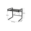 Kệ để lò vi sóng 2 tầng co giãn thông minh, tiết kiệm không gian nhà bếp, Loại cố định
