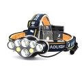 Đèn pin đội đầu 8 bóng đèn Led siêu sáng hỗ trợ ban đêm tiện lợi