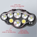 Đèn pin đội đầu 8 bóng đèn Led siêu sáng hỗ trợ ban đêm tiện lợi