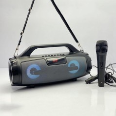 Loa hát karaoke bluetooth KM S3 xách tay tiện dụng, có kèm mic 