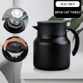 Ấm pha trà giữ nhiệt có bộ loc trà dung tích 1000ml tiện dụng, Màu đen - Không hiển thị nhiệt độ