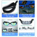 Combo kính bơi tráng gương, mũ bơi, bịt tai chống tia UV an toàn 