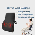 Gối tựa lưng cao su non giúp thư giãn dành cho dân văn phòng, Màu đen