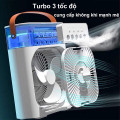 Quạt phun sương mini hẹn giờ thông minh tích hợp đèn ngủ