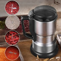 Máy xay hạt khô, gia vị lưỡi dao 6 cánh nghiền mịn tiện dụng