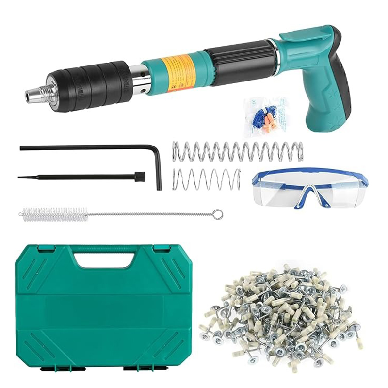 Máy bắn đinh bê tông siêu mạnh kèm 50 hạt nổ hàng chuẩn