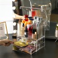Hộp đựng mỹ phẩm trong suốt có nắp chống bụi cao cấp