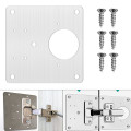 Miếng thép sửa bản lề cửa, tủ gỗ kèm ốc vít tiện lợi tặng bộ ốc vít, 1 miếng thép không bản lề