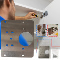 Miếng thép sửa bản lề cửa, tủ gỗ kèm ốc vít tiện lợi tặng bộ ốc vít, 1 miếng thép không bản lề