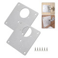 Miếng thép sửa bản lề cửa, tủ gỗ kèm ốc vít tiện lợi tặng bộ ốc vít, 1 miếng thép không bản lề