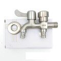 Vòi nước 2 đầu ra chất liệu inox không gỉ