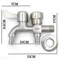 Vòi nước 2 đầu ra chất liệu inox không gỉ