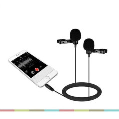 Bộ 2 mic cài áo thu âm cho điện thoại Koolsound Lavalier