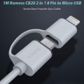 Dây sạc 2 in 1 Romoss