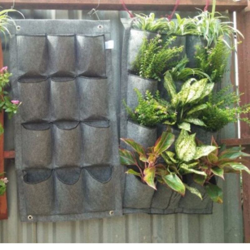 Túi vải trồng rau 21 ngăn