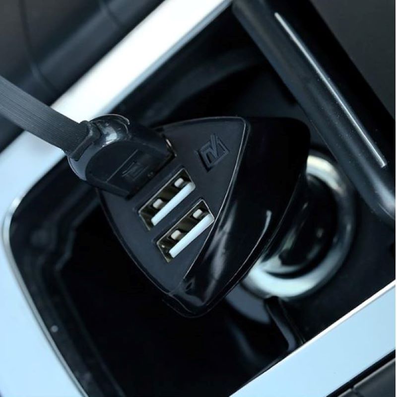 Tẩu sạc xe hơi 3 cổng USB cao cấp Remax N5 Black