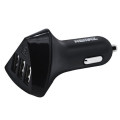 Tẩu sạc xe hơi 3 cổng USB cao cấp Remax N5 Black 