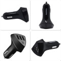 Tẩu sạc xe hơi 3 cổng USB cao cấp Remax N5 Black 