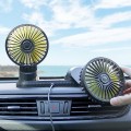 Quạt đôi mini ô tô để bàn làm việc