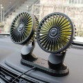 Quạt đôi mini ô tô để bàn làm việc