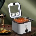 Nồi chiên ngập dầu dung tích 2.5L nắp kính trong suốt
