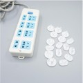Set 30 nút bịt ổ điện chống giật an toàn cho bé, 2 chân