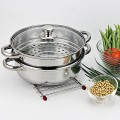 Nồi hấp đa năng 2 tầng hấp cách thủy tiện lợi 
