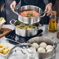 Nồi hấp đa năng 2 tầng hấp cách thủy tiện lợi 