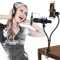 Giá Đỡ Micro Livestream, Có Màng Lọc Âm Mic Và Giá Đỡ Điện Thoại