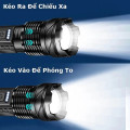 Đèn pin siêu sáng chiếu xa 500m có zoom xa gần tiện lợi
